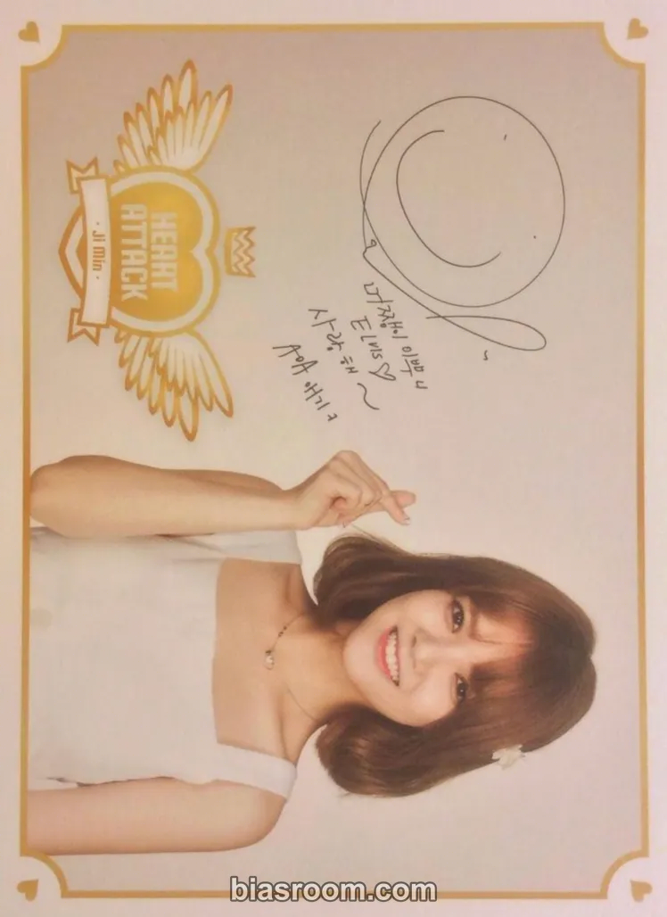 AOA - Jimin - Heart Attack Album seoul postcard signed