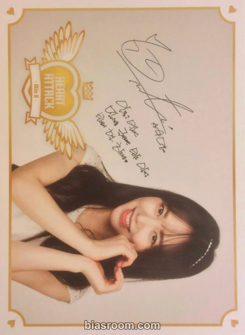 AOA - Mina - Heart Attack Album seoul postcard signed