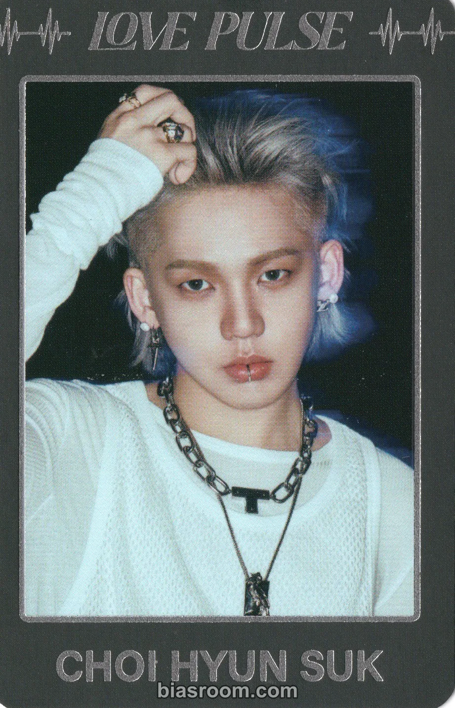 TREASURE - Choi Hyunsuk - LOVE PULSE Album trading card D version