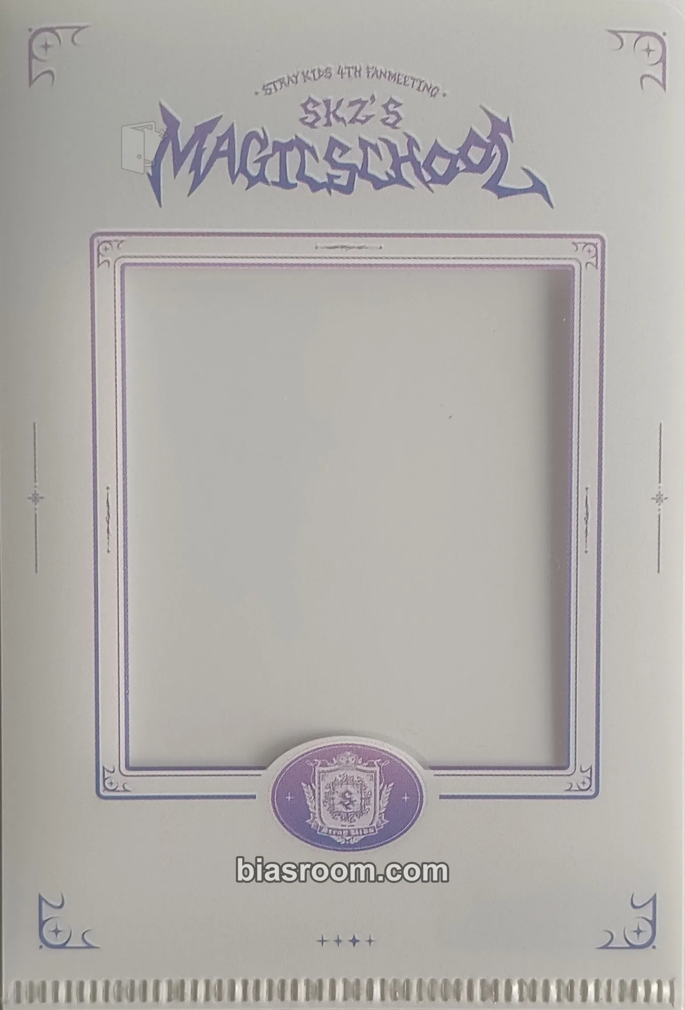 Stray Kids - 4th Fanmeeting - SKZ's Magic School Event L holder photo deco set translucent merch inclusion